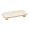 Hello Honey® 16" Natural Decorative Mango Wood Pedestal with Wood Beads